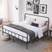 Ebern Designs Izolda Metal Spindle Bed Metal in Black | 47.4 H x 78 W x 82.8 D in | Wayfair 5BD1501EAB3D4559B488F5FBFE55430B