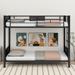 Mason & Marbles Eron Metal Bunk Bed w/ Safety Rail Metal in Gray | 44.8 H x 42.7 W x 79.5 D in | Wayfair 65A25F98A83C4A52A137B2AD033470A3