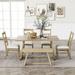 Gracie Oaks Chiswick Rectangular 59.01" L x 35.41" W Dining Set Wood in Brown | 29.7 H in | Wayfair 641DAB0B3D6F4DADBB39CC7243243A74