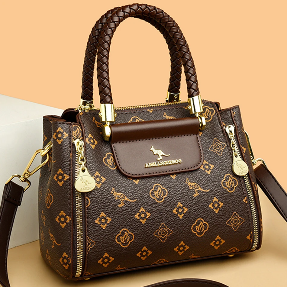 Sacs à bandoulière en cuir souple pour femmes, sacs à main de créateurs pour dames, sacs de messager initiés, haute qualité, mode