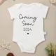 Onesies en coton pour nouveau-né vêtements pour bébé garçon et fille mode esthétique annonce de