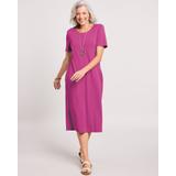 Blair Women's Essential Knit Dress - Purple - S - Misses