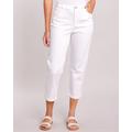 Blair Women's DenimEase™ Back Elastic Girlfriend Cropped Jeans - White - 10P - Petite
