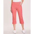 Blair Women's DenimEase Flat-Waist Capris - Pink - 24W - Womens