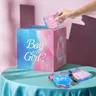1Set ragazzi e ragazze Baby Gender Reveal scatola di voto gioco di voto di genere Baby Shower Game