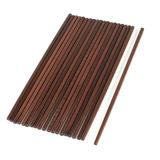 10 Pair Home Kitchen Coffee Color Wood Chinese Traditional Chopsticks - Coffee Color