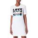 Love Moschino Womens Regular T-Shape Dress with Short Sleeves Kleid, Optical White, 44