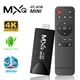 Mxqmini tv stick android 10 quad core 4k hd play store 2 4g wifi smart tv box android h.265 media