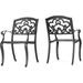 Austin Outdoor Cast Aluminum Dining Chairs,Set