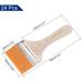 24Pcs 6.5" Paint Brush 2.6" Width Soft Nylon Bristle with Wood Handle for Wall - Yellow