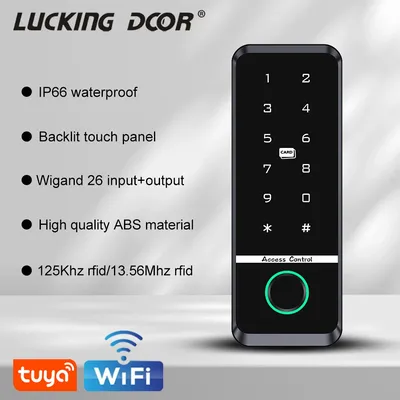 12V Tuya Wifi Elektronische Fingerprint Lock Opener Access Control Tastatur Wasserdichte Smart-Fingerprint ID IC Karte Digitale Tastatur