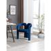 Modern Velvet Dining Chairs Set of 2, Fabric Upholstered Armchair