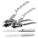 Manicure Set Nail Clippers Nail File Grooming Nail Tools 360 Degree Rotating Portable Nail Trimmers Stainless Steel for Men Home Travel 4pcs