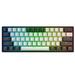WILLBEST Electronic Keyboards Wired Mechanical Gaming Keyboard Rgb Backlight No Ghosting Dual Color Keycaps 61 Keys Illuminated Usb Wired Keyboard Blue Es for Gamers