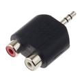 Huanledash 3.5mm Audio Male Jack Out Plug to 2 RCA Female Splitter Adapter Connector