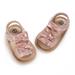 Baby Girls Summer Sandals Princess Wedding Dress Shoes Soft Infant Crib First Walkers Prewalker (Pink)