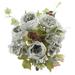 BULYAXIA Artificial Spring Mixed Flower 14 stem Rose/Hydrangea Bush ABN1B012-CLAY