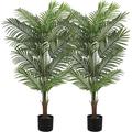 6 Feet Artificial Palm tree Artificial Palm Tree Fake Areca Tree Indoor Simulated Green Plants Artificial Tropical Trees Fake Betel Palm Trees Office Green Plants Living Room Artificial Trees 1pc