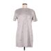 Zara Casual Dress - Shift: Gray Stars Dresses - Women's Size Medium