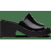 Crocs Black Brooklyn Slide High Shine Heel Shoes