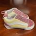 Vans Shoes | Gently Used Infant Vans Old School Pink Glitter Two Tone Shoes Size 2 | Color: Pink/Silver | Size: 2bb