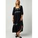 Free People Dresses | Free People Black Lovers Lane Maxi Dress | Color: Black | Size: M