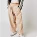 Free People Pants & Jumpsuits | Free People Lotta Love Linen Trousers Pant Pebble Wide Leg High Rise Boho 2 New | Color: Cream | Size: 2