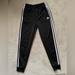 Adidas Bottoms | Gently Worn Girl’s Black Adidas Pants Size 10/12 (M) | Color: Black/White | Size: 10g