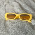 Free People Accessories | Free People Yellow Sunglasses | Color: Yellow | Size: Os