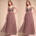 Anthropologie Dresses | Anthropologie Bhldn Avery Tulle Dress Gown In Mauve Purple | Color: Purple | Size: 12