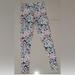 American Eagle Outfitters Pants & Jumpsuits | American Eagle Outfitters Sz S Floral Gray-Pink-Black High Waisted Leggings | Color: Gray/Pink | Size: S