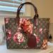 Gucci Bags | Gucci Reversible Tote Blooms Gg Print Leather Small | Color: Pink | Size: 11"W X 9"H X 4"D