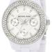 Michael Kors Accessories | Michael Kors White Ceramic Watch | Color: Silver/White | Size: Os