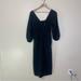 Madewell Dresses | Madewell Nwt Lightskin Gauze V Neck Midi Dress Size Xs Cotton Color Black Women | Color: Black | Size: Xs