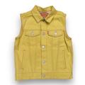 Levi's Jackets & Coats | Levi’s Rigid Denim Trucker Vest Yellow Gold Denim Jean Vest Kids Sz S 8- | Color: Gold/Yellow | Size: 8g