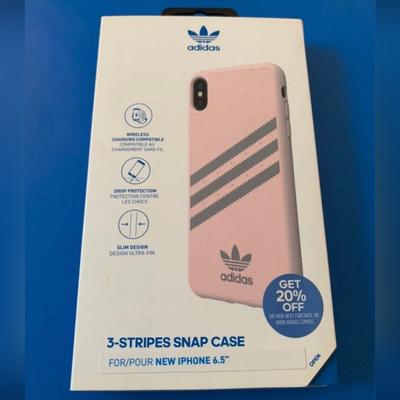 Adidas Cell Phones & Accessories | Iphone Xs Max - Adidas 3-Stripes Snap Case (Pink/Gray) | Color: Gray/Pink | Size: Os
