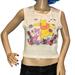 Disney Tops | Disney Winnie The Pooh + Piglet Too Cropped Tank Top Embroidery Size Large Nwt | Color: Cream | Size: L