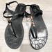 Coach Shoes | Coach Piccadilly Jelly Flat Sandals-Black, Size 10 | Color: Black | Size: 10