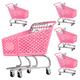 8 Pcs Miniature Shopping Cart Small Trolley Toy Storage Toy Toys Beauty Cart Supermarket Cart Toy Small Work Desk Supermarket Trolley Toy Desk Shopping Cart Toy Four Wheels Metal