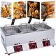 VVHUDA Gas Fryer, Commercial Professional Deep Fryer, 33L Large Capacity Dual Fryer, With Removable Baskets And Lid, Adjustable Firepower, For Chips Donuts Fish Commercial Fryer small gift