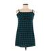 Wild Fable Casual Dress - Shift Square Sleeveless: Teal Print Dresses - Women's Size X-Small