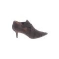 Corso Como Heels: Slip On Kitten Heel Casual Brown Print Shoes - Women's Size 9 - Pointed Toe