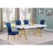 Wade Logan® Benzino Dining Set Wood/Metal in Yellow | 30 H in | Wayfair 7F5FCEF02396410F8A5960E05696CE66