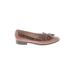 Etienne Aigner Flats: Brown Animal Print Shoes - Women's Size 8