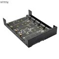 Custodia in metallo 4/5 porte B + M Key M.2 SATA SSD a 3.5 "SATA3.0 scheda adattatore JBOD da 6Gb
