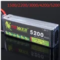 Lion Potenza Lipo 3 S 1500 Mah 2200 Mah 2800 Mah 3300 Mah 4200 Mah 5200 Mah 11.1 V Lipo batteria per