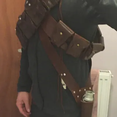 Steampunk Fantastische Jawa Droid Anrufer Holster Dieb Cosplay Kostüm Zubehör Lichtschwert Halter Image