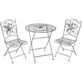 Alpine 3-Piece Hummingbird Foldable Floral Bistro Set BVK670A