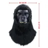 Gorilla-Maske mit beweglichem Mund Vollkopf masken Plüsch realistische Tier maske Karneval Party