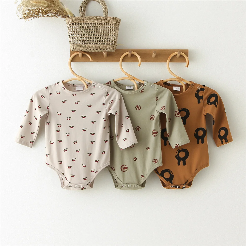 Neugeborenen Baby Jungen Strampler Kleidung Baumwolle Niedlichen Cartoon Print Kurzarm Overall Kleinkind Baby Kleidung Outfits Sommer Image